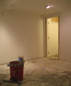 The resurrection of the basement is under way.