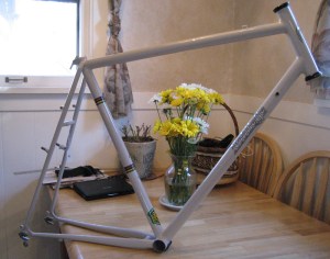 My custom Nobilette cyclo-cross bike is getting ready for its closeup.