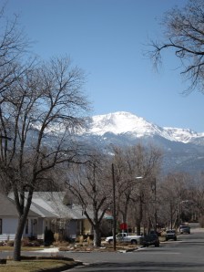 That snow up there will start marching down the hill here shortly.