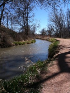 The bike path down around Fountain.