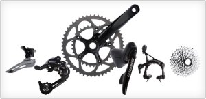 SRAM Apex — a double with an invisible granny gear.