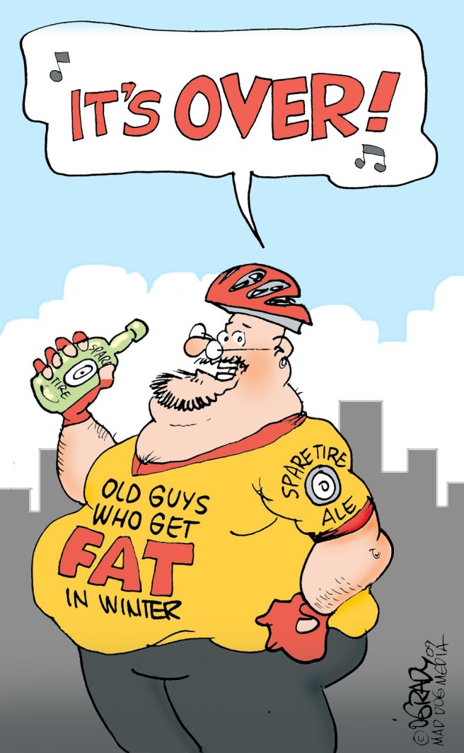 The fat guy sings.