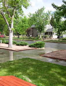 The celestial sprinkler system went off this afternoon.