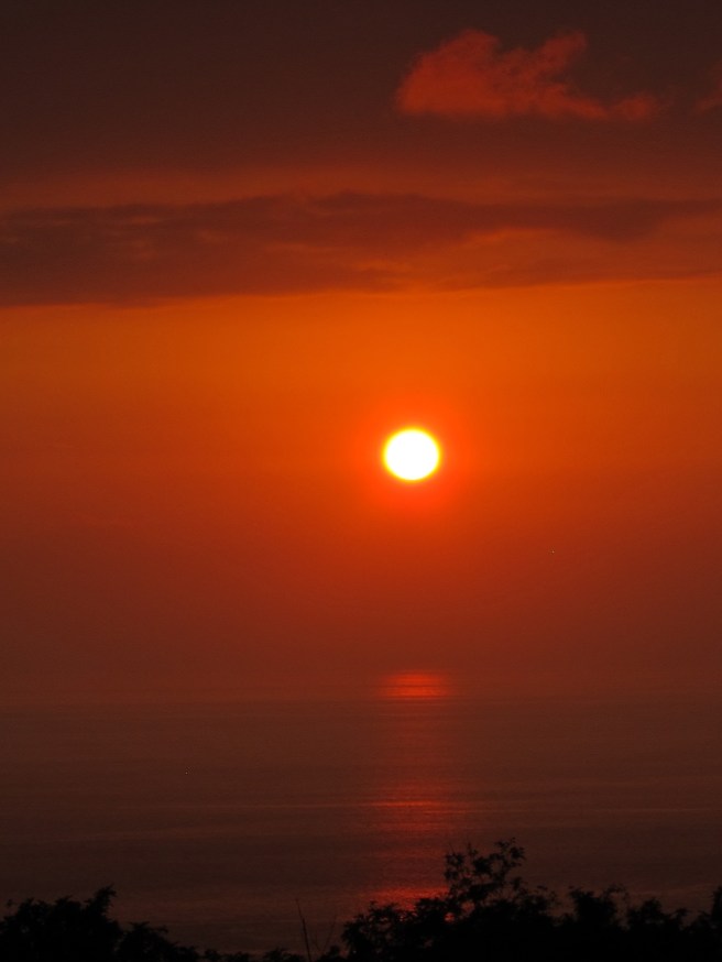 Sunset on Herself's birthday