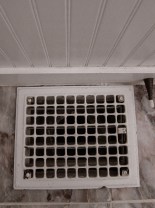The bathroom grate