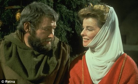 Peter O'Toole and Katherine Hepburn in "A Lion In Winter."