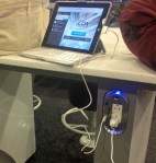 A charging station in O'Hell. Has USB and everything. Hi, Uncle Sammy, it's your trusty taxpayer Herself, just keeping the iPad full of electrons.