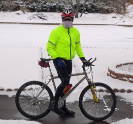 Fat guy, fat tires, fat city. Photo: Herself