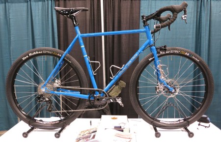 Kevin Harvey's blue wheeler.