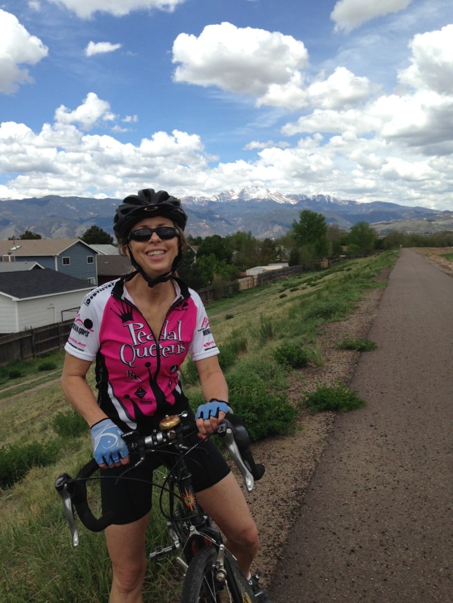 Herself enjoys the first ride of 2014 on her Soma Double Cross.