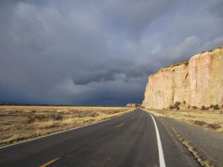 Out near El Malpais National Monument on a shoot for the Adventure Cycling Association.