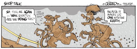 One of the nine thousand 'cross cartoons I've done since taking up the benighted activity. This one appeared in Bicycle Retailer and Industry News.