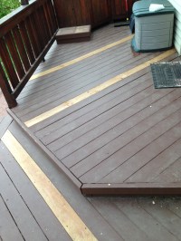 The back deck needed a few new boards.