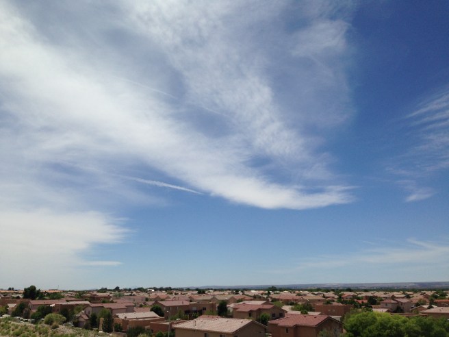 I picked a fine day to ride from the Sandias to the Rio and back again.