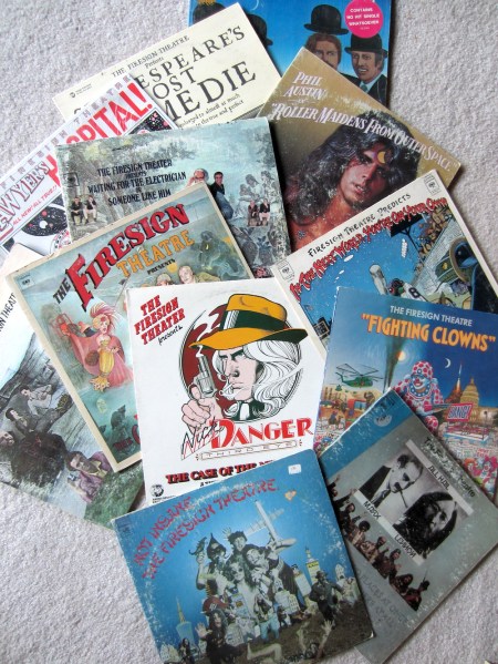 A fragment of the Firesign collection here at Ed Siegelman's Ground Zero Equal Opportunity Apartments, purchased from the fine folks at Giant Toad Supermarkets.