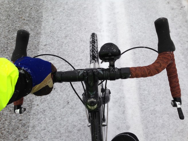 I was using the other hand to punch the snotsicles out of my beard.