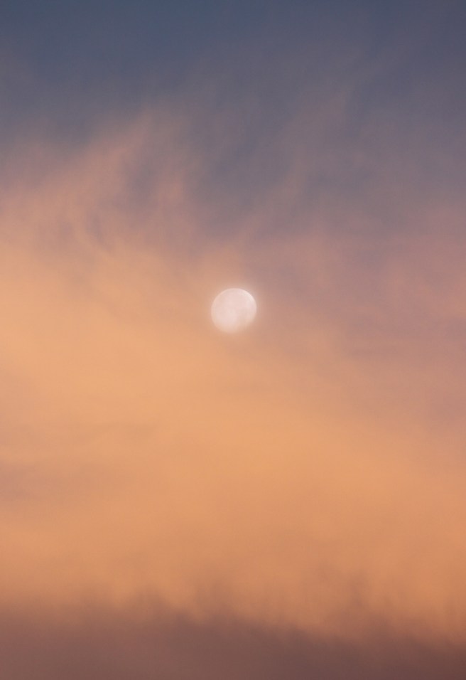 Fire! Fire! Fire! (Actually, it's just sunrise.)